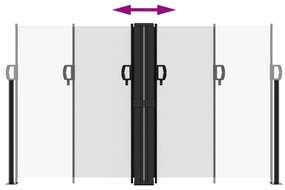 Toldo lateral retrátil 140x600 cm branco