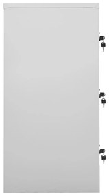 Cacifo 90x45x92,5 cm aço cinzento-claro e verde