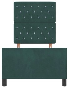 Estrutura de Cama vidaXL Verde Escuro 80x200 cm Veludo