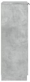 Sapateira 59x35x100 cm madeira processada cinzento cimento