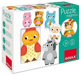 Puzzle de Madeira Personalizável Goula Diset (12 Pcs)