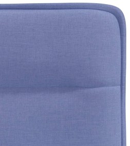 Cadeiras de jantar 6 pcs Jeans Tecido Azul