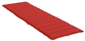 Almofadão p/ espreguiçadeira 200x50x3 cm tecido oxford vermelho