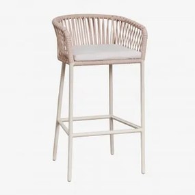 Banco Alto Arhiza Tapioca Bege & ↑75 Cm - Sklum