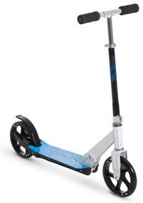 HOMCOM Trotinete para Crianças Scooter Dobrável Guiador Regulável Quadro Alumínio Leve e Estável Carga 100kg Branca - 68x34x60-73,5cm