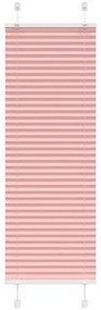 vidaXL Rosa Plissada Cega 40x150 cm Largura Tecido 39,4 cm Poliéster