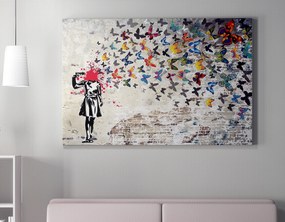 Pintura Decorativa em Tela WY51 – Multicolor – 50 x 70 cm