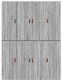 Estrado de cama com arrumação cinza Sonoma 135 x 190 cm