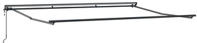 Toldo Retrátil Manual Azul Marinho 450x300 cm Alumínio e Tecido