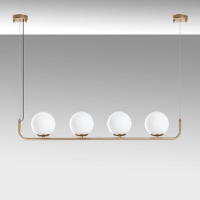 Candeeiro de Teto Faruk – Dourado – Diâmetro de Cap: 15 cm (4 Peças)