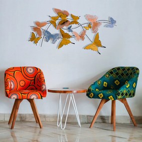 Acessório de Parede Decorativo Borboletas – Multicolor – 105 x 8 x 57