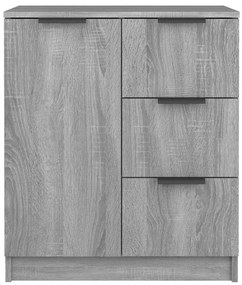 Aparador 60x30x70 cm derivados de madeira cinzento sonoma