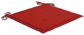 Cadeiras de jantar p/ jardim 8 pcs c/ almofadões acácia maciça