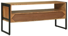 Armário de TV 100x35x50 cm Madeira Sólida de Acácia