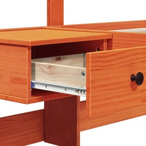 Estrutura da Cama com gaveta Castanho 140 x 200 cm