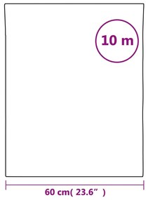 Película solar efeito refletor estático 60x1000 cm PVC prateado