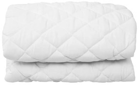vidaXL Protetor de colchão acolchoado 120x200 cm leve branco