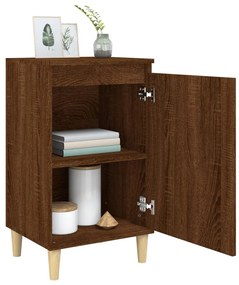 Mesa de cabeceira 2 pcs derivados de madeira carvalho castanho