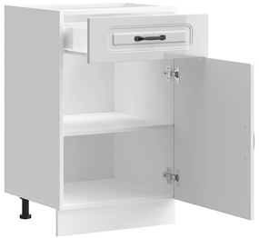 Armário de cozinha baixo Kalmar branco alto brilho