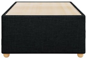 Estrutura de cama sem colchão 90x200 cm tecido preto