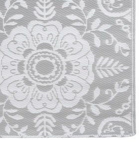 Tapete de exterior 80x150 cm ARAKIL PP cinzento-claro