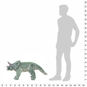 Brinquedo de montar dinossauro triceratops peluche verde XXL