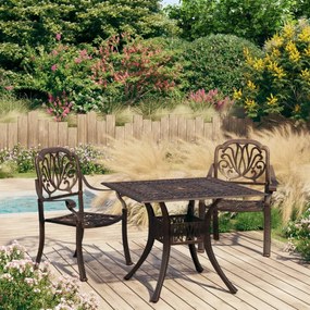 3 pcs conjunto de bistrĂ´ alumĂnio fundido bronze