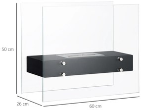 Lareira de Bioetanol 7000 BTU Lareira de Bioetanol de Mesa com Tanque