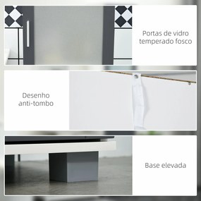 kleankin Coluna Casa de Banho Móvel Auxiliar Casa de Banho com 2 Porta