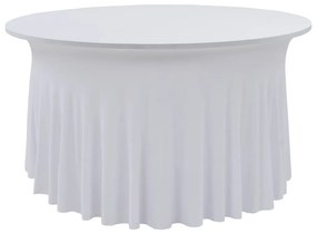 Capa extensível para mesa c/ camilha 2 pcs 150x74 cm branco