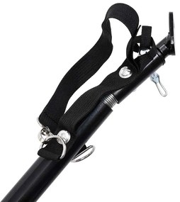 Reboque bicicletas/carrinho para animais 2-em-1 amarelo/preto