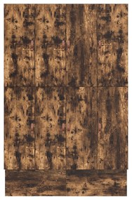 Estrado de Cama com Arrumação em Carvalho Fumado 135x190 cm