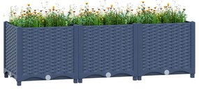 Canteiro elevado 120x40x38 cm polipropileno