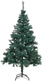 Árvore de natal com suporte de metal 180 cm verde