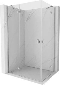 Mexen Mist-H Duo cabine de duche com porta articulada esquerda 85 x 70 cm, transparente, cromado - 8A5-085L-070P-01-00