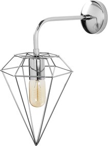 Aplique de Parede Elmas – Cromado – 20 x 37 cm