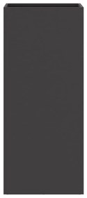 Vaso/floreira 32x29x75 cm aço preto