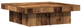 Mesa de centro 90x90x28 cm derivados de madeira madeira velha