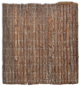 vidaXL Cerca de casca árvore 400x100 cm