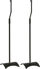 vidaXL Suportes colunas universais 2 pcs preto