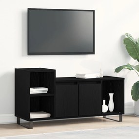 Armário para TV vidaXL Preto Carvalho 100x35x55 cm Madeira Engineered