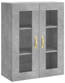 Móveis de parede 2 pcs derivados de madeira cinzento cimento