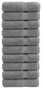 Toalhas de banho premium SOLUND 10pcs 70x140cm 600gsm cinzento