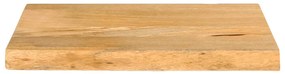 Tampo de mesa c/ borda viva 40x20x3,8 cm mangueira maciça