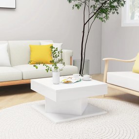808368 vidaXL Mesa de centro 57x57x30 cm contraplacado branco