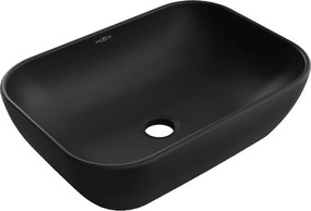 Mexen Rita lavatório de bancada 45 x 32 cm, preto mate - 21084585