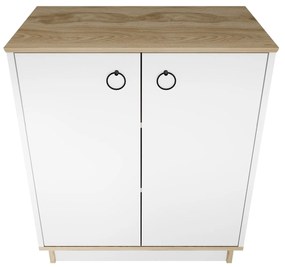 Console Nuanse – Branco Carvalho – 72x83,1x42 cm