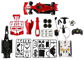 Carro telecomandado Ferrari F1 1:16 2,4GHz Kit montagem vermelho