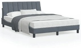 vidaXL Estrutura de cama sem colchão 120x200 cm veludo cinzento-escuro