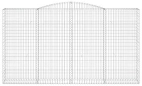Cesto gabião arqueado 400x50x220/240 cm ferro galvanizado